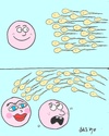 Cartoon: injustice-discrimination (small) by yasar kemal turan tagged injustice,sperm,egg,fancy,love,fertilize