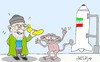 Cartoon: Iranian in space (small) by yasar kemal turan tagged iranian,in,space