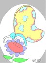 Cartoon: patched butterfly (small) by yasar kemal turan tagged butterfly,patch
