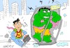 Cartoon: phone hut casualty (small) by yasar kemal turan tagged phone,hut,casualty