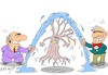 Cartoon: right to water (small) by yasar kemal turan tagged right,to,water