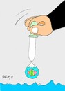 Cartoon: sample-impurity (small) by yasar kemal turan tagged sample,drops,impurity,sea,dropper,fish