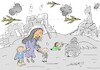 Cartoon: the innocent always cry (small) by yasar kemal turan tagged the,innocent,always,cry