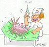 Cartoon: vaccine (small) by yasar kemal turan tagged vaccine