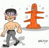 Cartoon: Wing Chun (small) by yasar kemal turan tagged wing,chun