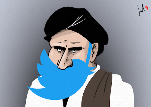 Cartoon: Tal-influencer (medium) by Emanuele Del Rosso tagged talibans,afghanistan,biden,usa,talibans,afghanistan,biden,usa