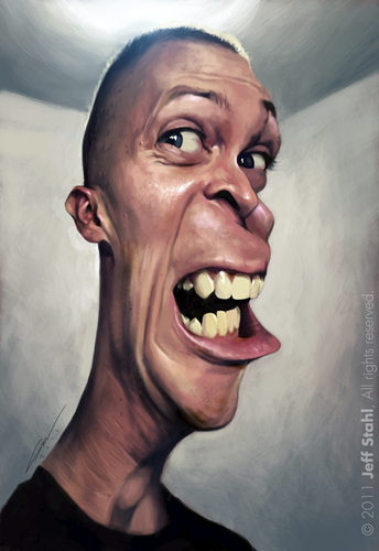 Cartoon: Corey Cooley (medium) by Jeff Stahl tagged wacom,stahl,jeff,painting,digital,caricature,cooley,corey