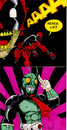 Cartoon: Deadpool and Kamen Rider (small) by JamesRiot tagged deadpool,kamen,rider