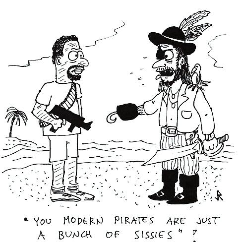Cartoon: Pirates (medium) by Jani The Rock tagged pirates,piracy,somalia