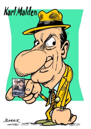 Cartoon: Karl Malden (medium) by Bartik tagged dessins,bartik,caricature,humour,acteur,americain