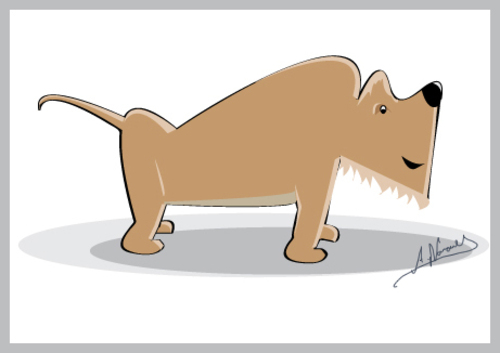 Cartoon: Dog (medium) by arquimimo tagged illustrator