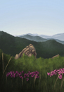 Cartoon: Spring (small) by alesza tagged spring,frühling,nature,flowers,mountains,blumen