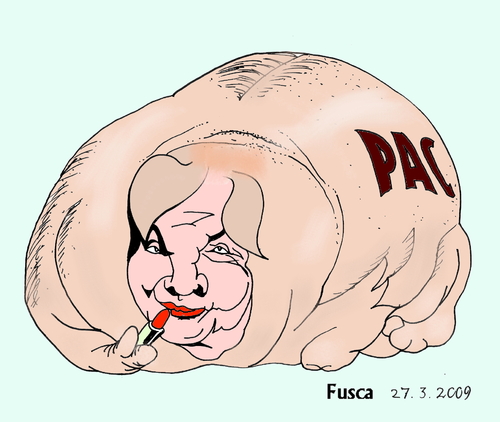 Cartoon: Rousseff Dilma (medium) by Fusca tagged dictators,bolivarian,american,south