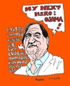 Cartoon: Oliver Bolivar Stone (small) by Fusca tagged south,american,emerging,dictators
