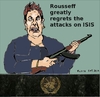 Cartoon: Rousseff condemns attack on ISIS (small) by Fusca tagged terror,rousseff,lula,pt,bolivarian,tyrants