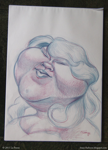 Cartoon: Gabourey Sidibe (medium) by lufreesz tagged gabourey,sidibe,precious,sketch,caricature