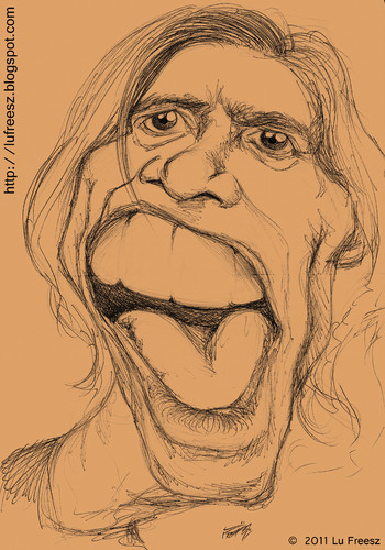 Cartoon: Jim Carrey sketch (medium) by lufreesz tagged jim,carrey,sketch