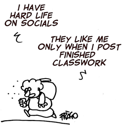 Cartoon: Classwork at school (medium) by fragocomics tagged school,education,educational,school,education,educational