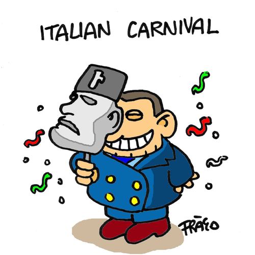 Cartoon: Italian Carnival (medium) by fragocomics tagged berlusconi,italy,bunga,ruby,sexual,scandal,politics,silvio berlusconi,skandal,silvio,berlusconi