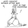 Cartoon: god created woman (small) by fragocomics tagged woman,women