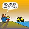 Cartoon: tomorrow sun rise (small) by fragocomics tagged nuclear,debate,italy,berlusconi,future,japan,earthquake,security