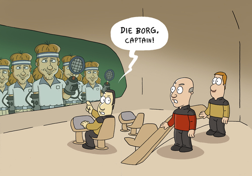 Cartoon: die borg (medium) by ChristianP tagged die,borg