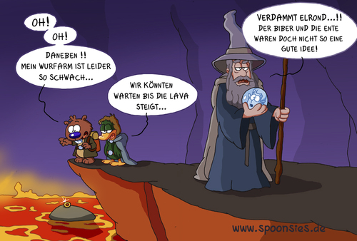 Cartoon: Herr der Ringe (medium) by ChristianP tagged herr,der,ringe