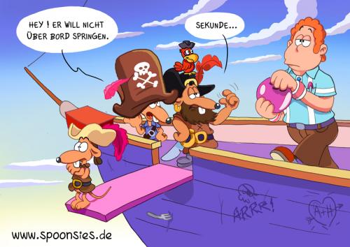 Cartoon: Pirats Piratten Bowling (medium) by ChristianP tagged pirats,piratten,bowling