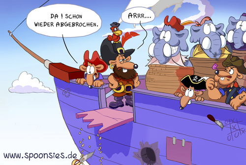 Cartoon: piratten (medium) by ChristianP tagged piratten