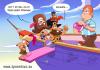 Cartoon: Pirats Piratten Bowling (small) by ChristianP tagged pirats,piratten,bowling