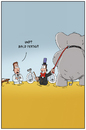 Cartoon: Zirkuselefant (small) by ChristianP tagged pissoir,zirkuselefant