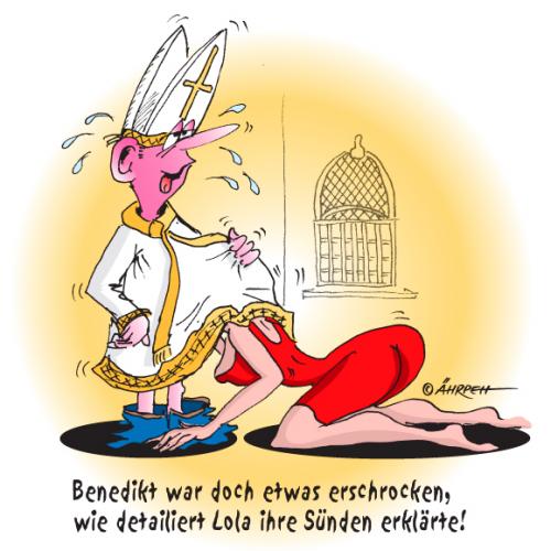 Cartoon: Beichte (medium) by rpeter tagged kirche,beichte