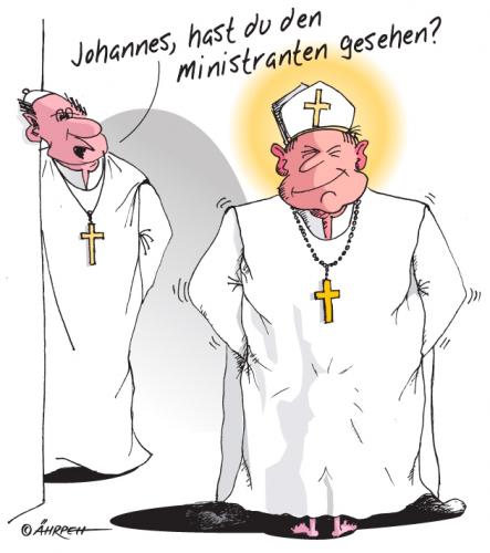 Cartoon: Kinderbetreuung (medium) by rpeter tagged kirche,katholisch,missbrauch,pädophil