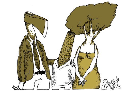 Cartoon: Failure marriage (medium) by Ramses tagged rain,forests