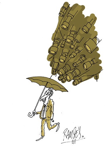 Cartoon: Surveillance! (medium) by Ramses tagged control
