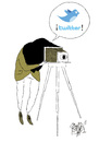 Cartoon: Twitter! (small) by Ramses tagged twitter,pc,photo,choice,bird,camera,photographer