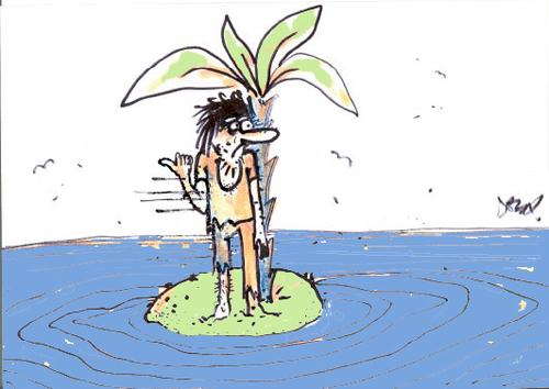 Cartoon: Island (medium) by Monica Zanet tagged island,zanet