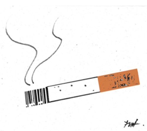 Cartoon: Smoking (medium) by Monica Zanet tagged zanet,price,drugs,intoxication,smoking