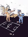Cartoon: Football (small) by Monica Zanet tagged football,zanet