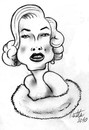 Cartoon: marilyn monroe (small) by ignant tagged marilyn,monroe,cartoon