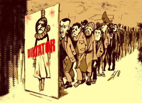 Cartoon: Diktator (medium) by medwed1 tagged schljachow,cartoon