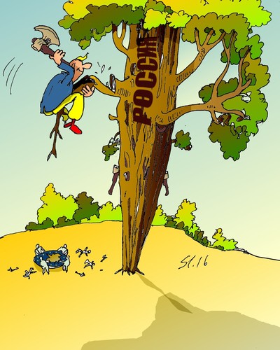 Cartoon: Kein (medium) by medwed1 tagged ukraine,eu,russland