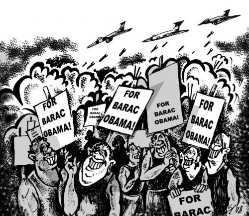 Cartoon: USA Obama (medium) by medwed1 tagged usa,wahl