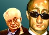 Cartoon: M. Gorbachew Gorbi und KGB (small) by medwed1 tagged gorbi,perestroika