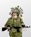 Cartoon: Ohne (small) by medwed1 tagged frauentag,soldat