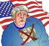 Cartoon: Politik ist schmerzhaft. (small) by medwed1 tagged tramp,usa,vote