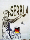 Cartoon: Little whitewash (small) by Zoran Spasojevic tagged little,whitewash,eu,serbia,kragujevac,emailart,paske,spasojevic,zoran,graffit,graphics,digital