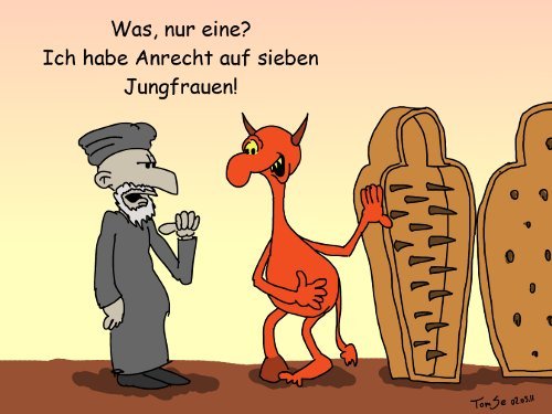 Cartoon: Beschwerde (medium) by TomSe tagged osama,bin,laden,märtyrer,eiserne,jungfrau,hölle