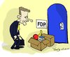 Cartoon: Guido kommt heim (small) by TomSe tagged guido,fdp,willkommen,abgesetzt,ausgesperrt