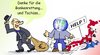 Cartoon: Kein Geld mehr da (small) by TomSe tagged bankenkrise,japan,zunami,hilfe,bonus